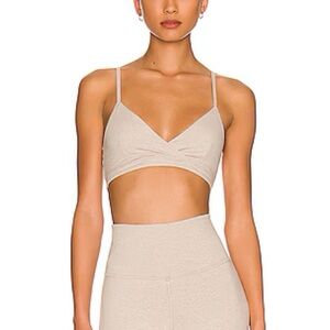 Set!! WellBeing + BeingWell LoungeWell Willow Sports Bra & Leggings in Oat Honey